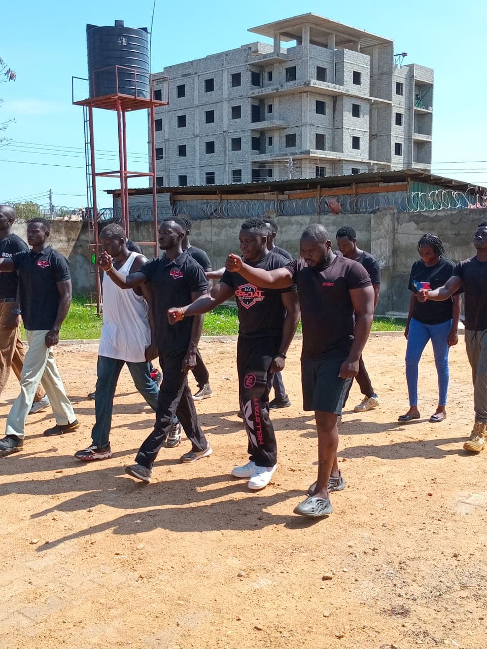 SDSL security personnel in training formation