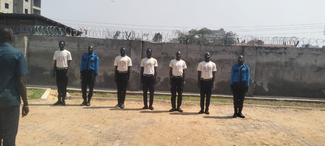SDSL security officers standing in formation